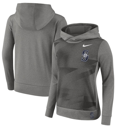 Seattle Mariners Women's Performance Pullover Hoodie - Gray