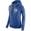 Los Angeles Dodgers Women's Vintage Full-Zip Hoodie - Royal