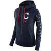 Cleveland Indians Women's Vintage Full-Zip Hoodie - Navy
