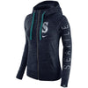 Seattle Mariners Women's Vintage Full-Zip Hoodie - Navy