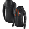 Miami Marlins Women's Vintage Full-Zip Hoodie - Black