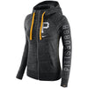 Pittsburgh Pirates Women's Vintage Full-Zip Hoodie - Black