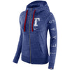 Texas Rangers Women's Vintage Full-Zip Hoodie - Royal