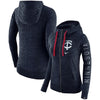 Minnesota Twins Women's Vintage Full-Zip Hoodie - Navy