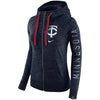 Minnesota Twins Women's Vintage Full-Zip Hoodie - Navy