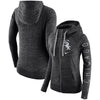 Chicago White Sox Women's Vintage Full-Zip Hoodie - Black