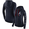 Atlanta Braves Women's Vintage Full-Zip Hoodie - Navy