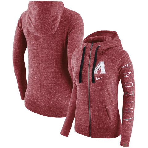 Arizona Diamondbacks Women's Vintage Full-Zip Hoodie - Red