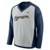 Milwaukee Brewers Performance Pullover Windshirt - Gray