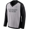 Colorado Rockies Performance Pullover Windshirt - Gray