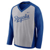Kansas City Royals Performance Pullover Windshirt - Gray