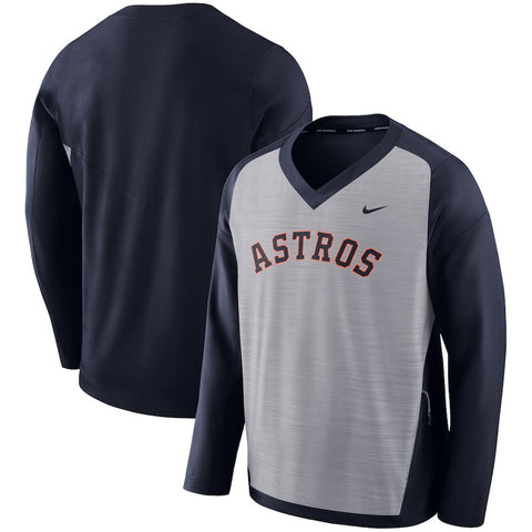 Houston Astros Performance Pullover Windshirt - Gray