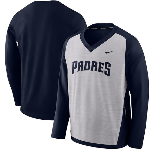 San Diego Padres Performance Pullover Windshirt - Gray