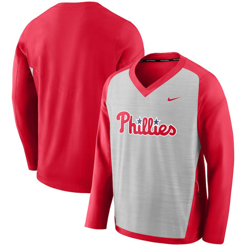 Philadelphia Phillies Performance Pullover Windshirt - Gray
