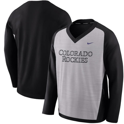 Colorado Rockies Performance Pullover Windshirt - Gray