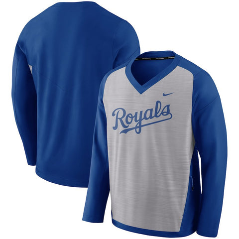 Kansas City Royals Performance Pullover Windshirt - Gray