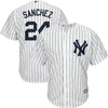 Gary Sanchez New York Yankees Majestic Big & Tall Home Cool Base Player Jersey - White/Navy