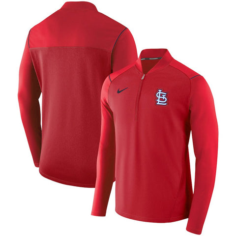 St. Louis Cardinals Elite Performance Half-Zip Pullover Jacket - Red