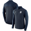 Detroit Tigers Elite Performance Half-Zip Pullover Jacket - Navy