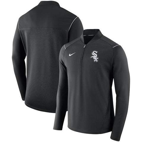 Chicago White Sox Elite Performance Half-Zip Pullover Jacket - Black
