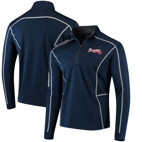Atlanta Braves Columbia Shotgun Quarter-Zip Pullover Jacket