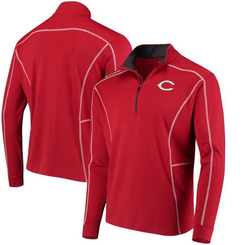 Cincinnati Reds Columbia Shotgun Quarter-Zip Pullover Jacket