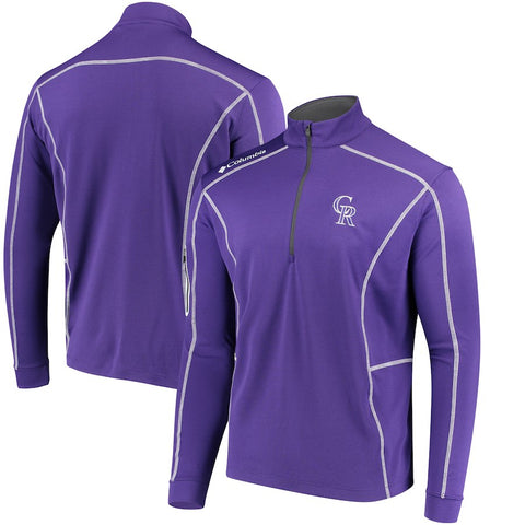 Colorado Rockies Columbia Shotgun Quarter-Zip Pullover Jacket