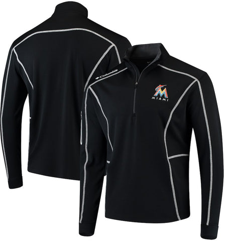 Miami Marlins Columbia Shotgun Quarter-Zip Pullover Jacket