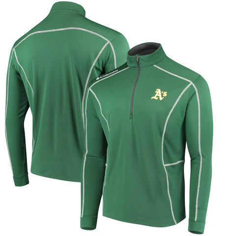 Oakland Athletics Columbia Shotgun Quarter-Zip Pullover Jacket