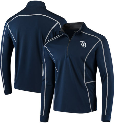 Tampa Bay Rays Columbia Shotgun Quarter-Zip Pullover Jacket