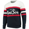 Boston Red Sox Mitchell & Ness Coaches Crew Neck Sweatshirt - Navy