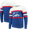 Chicago Cubs Mitchell & Ness Coaches Crew Neck Sweatshirt - Royal