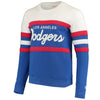 Los Angeles Dodgers Mitchell & Ness Coaches Crew Neck Sweatshirt - Royal
