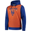 New York Mets Cooperstown Collection Pullover Hoodie - Orange/Royal