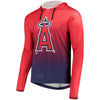 Los Angeles Angels Gradient Pullover Hooded Sweatshirt - Red
