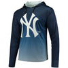 New York Yankees Gradient Pullover Hooded Sweatshirt - Navy