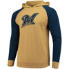 Milwaukee Brewers Team Logo Pullover Hoodie - Gold