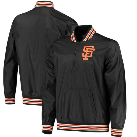 San Francisco Giants Mitchell & Ness Quarter-Zip Pullover Jacket