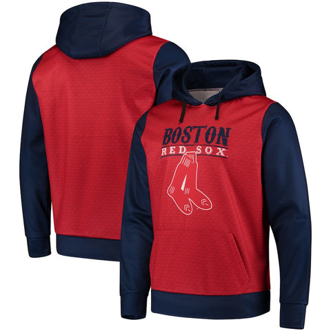 Boston Red Sox Cooperstown Collection Pullover Hoodie - Red/Navy