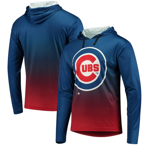 Chicago Cubs Gradient Pullover Hooded Sweatshirt - Royal