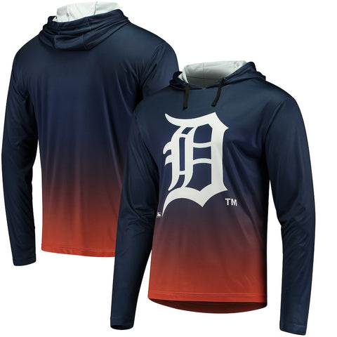 Detroit Tigers Gradient Pullover Hooded Sweatshirt - Navy
