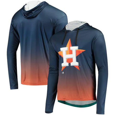 Houston Astros Gradient Pullover Hooded Sweatshirt - Navy