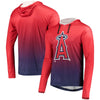 Los Angeles Angels Gradient Pullover Hooded Sweatshirt - Red