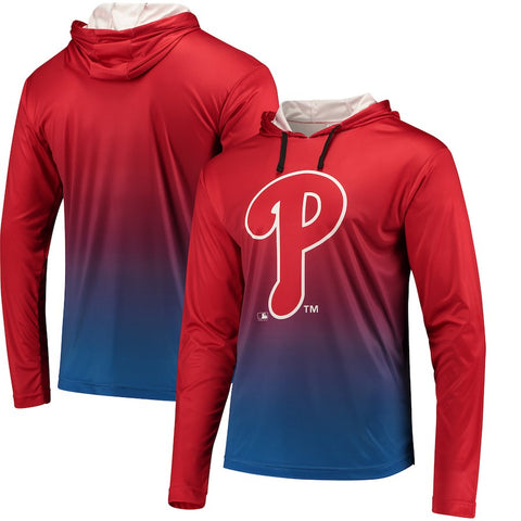 Philadelphia Phillies Gradient Pullover Hooded Sweatshirt - Red