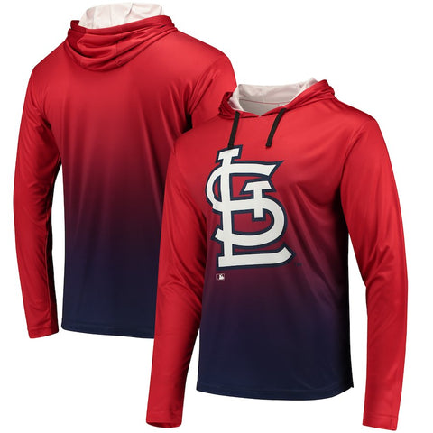 St. Louis Cardinals Gradient Pullover Hooded Sweatshirt - Red