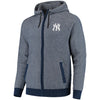 New York Yankees Knit Full-Zip Hoodie - Navy