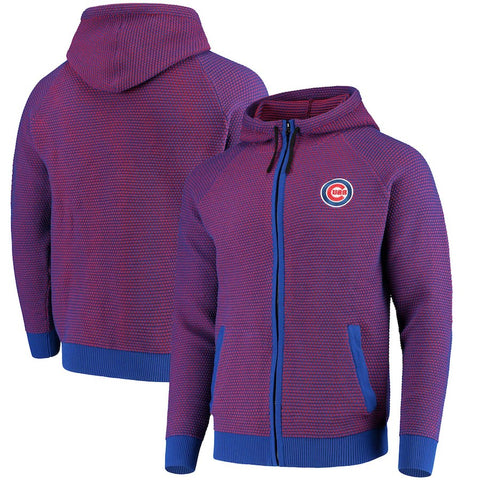 Chicago Cubs Knit Full-Zip Hoodie - Royal