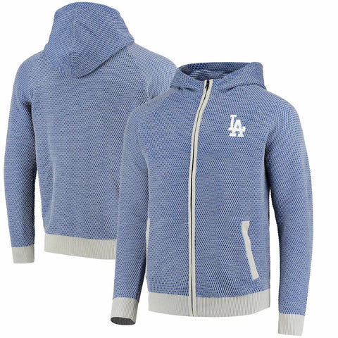 Los Angeles Dodgers Knit Full-Zip Hoodie - Royal