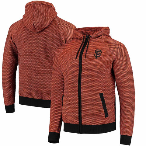 San Francisco Giants Knit Full-Zip Hoodie - Orange