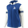 Los Angeles Dodgers   Women's Plus Size Iconic Fleece Full-Zip Hoodie